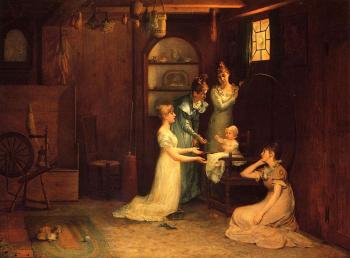 Francis Davis Millet : Playing with Baby